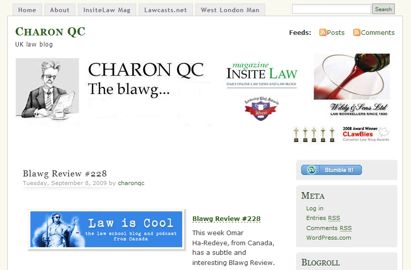 Charon QC Reviews Blawg Review