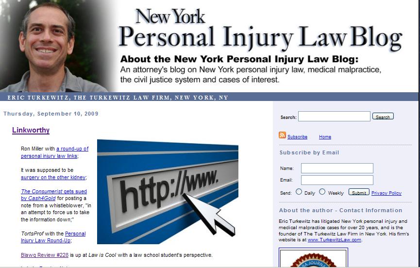 A Personal Injury That is Linkworthy
