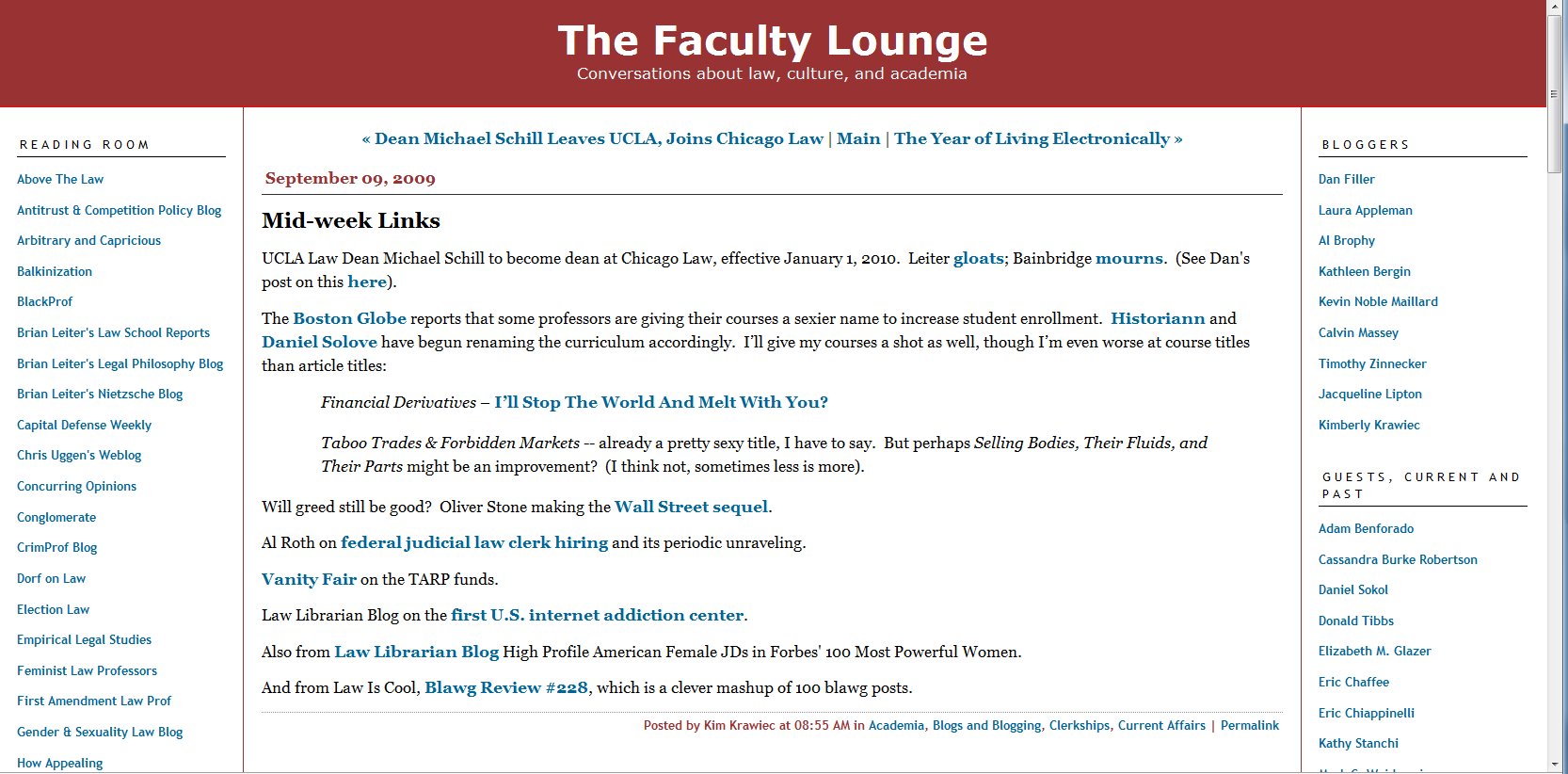 Faculty Lounge Gives Blawg Review Flying Grades