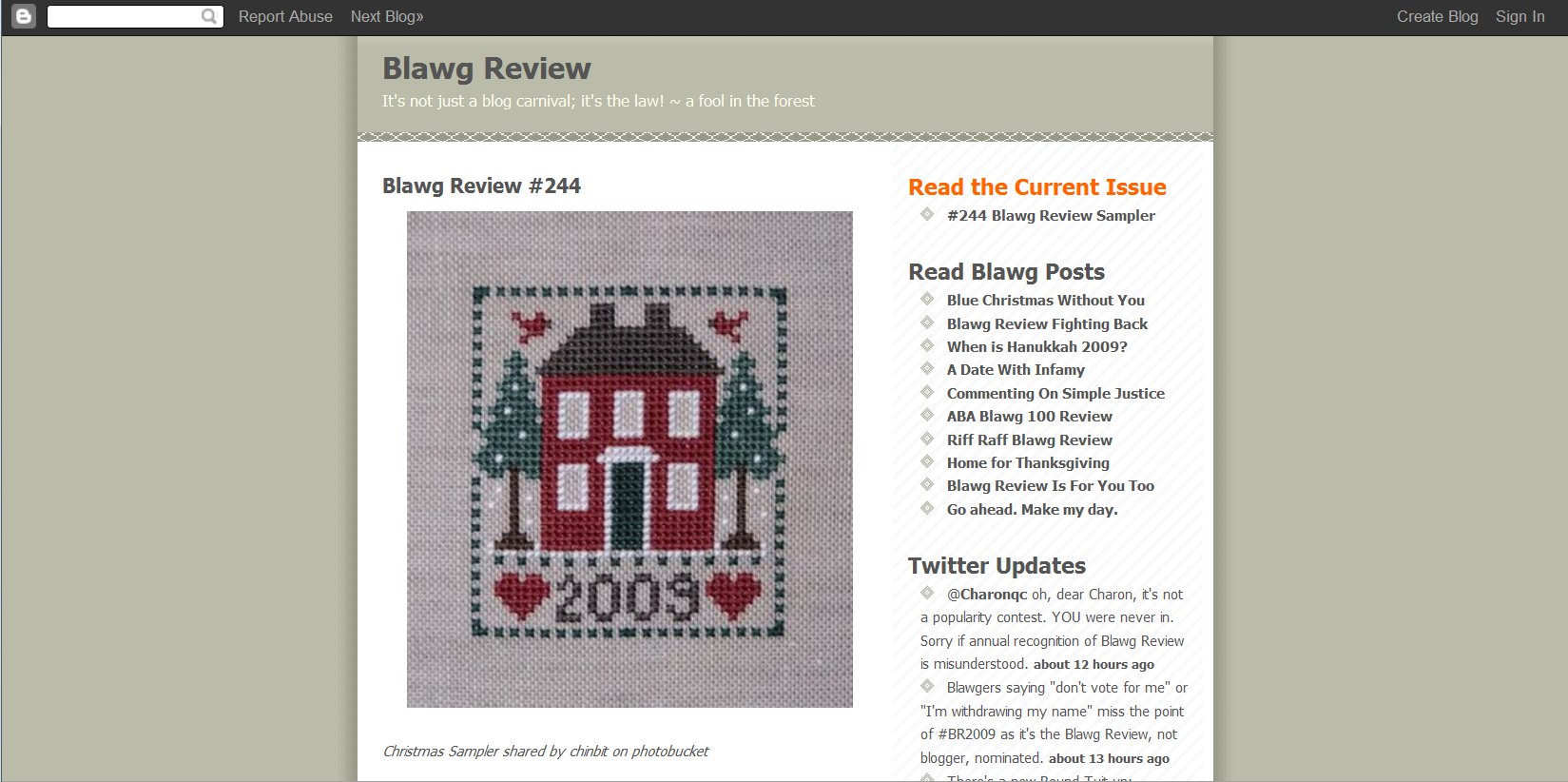 Blawg Review for 2009