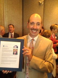 Justice Harvey Brownstone Presented a Plaque by the CBA