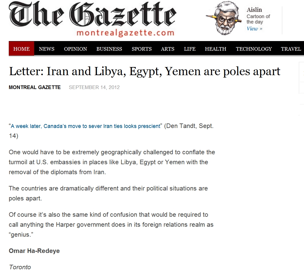 Iran and Libya, Egypt, Yemen are poles apart