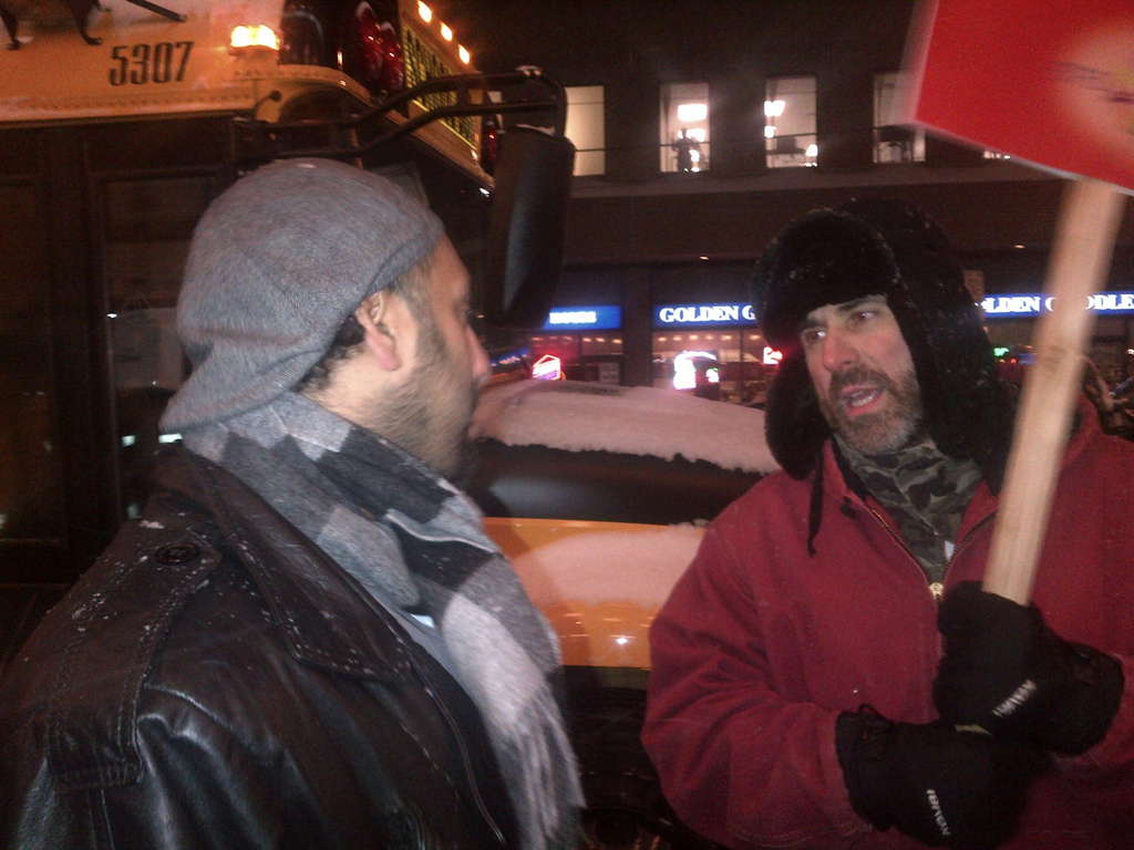 Omar Ha-Redeye speaking to protester2