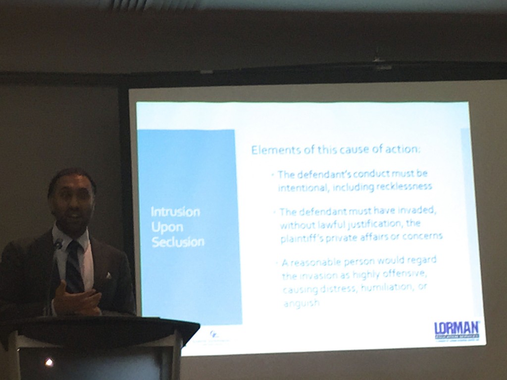 Omar Ha-Redeye speaking on medical records law